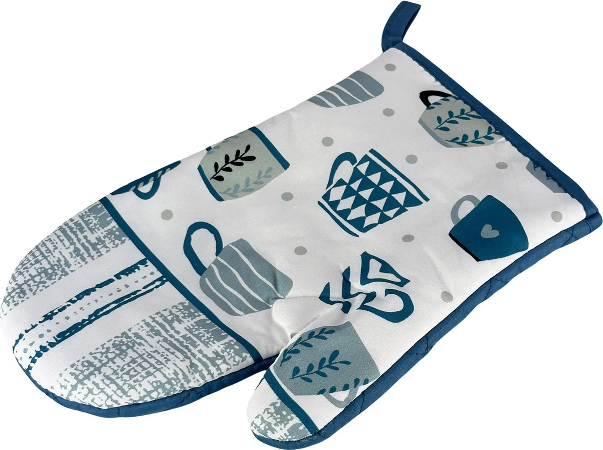 Hitzebeständige Küchenhandschuhe mit Magnet – 2er-Set, blau